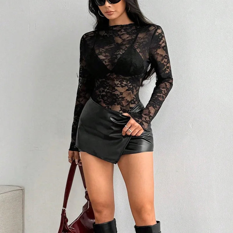 Obsidian Lace Top