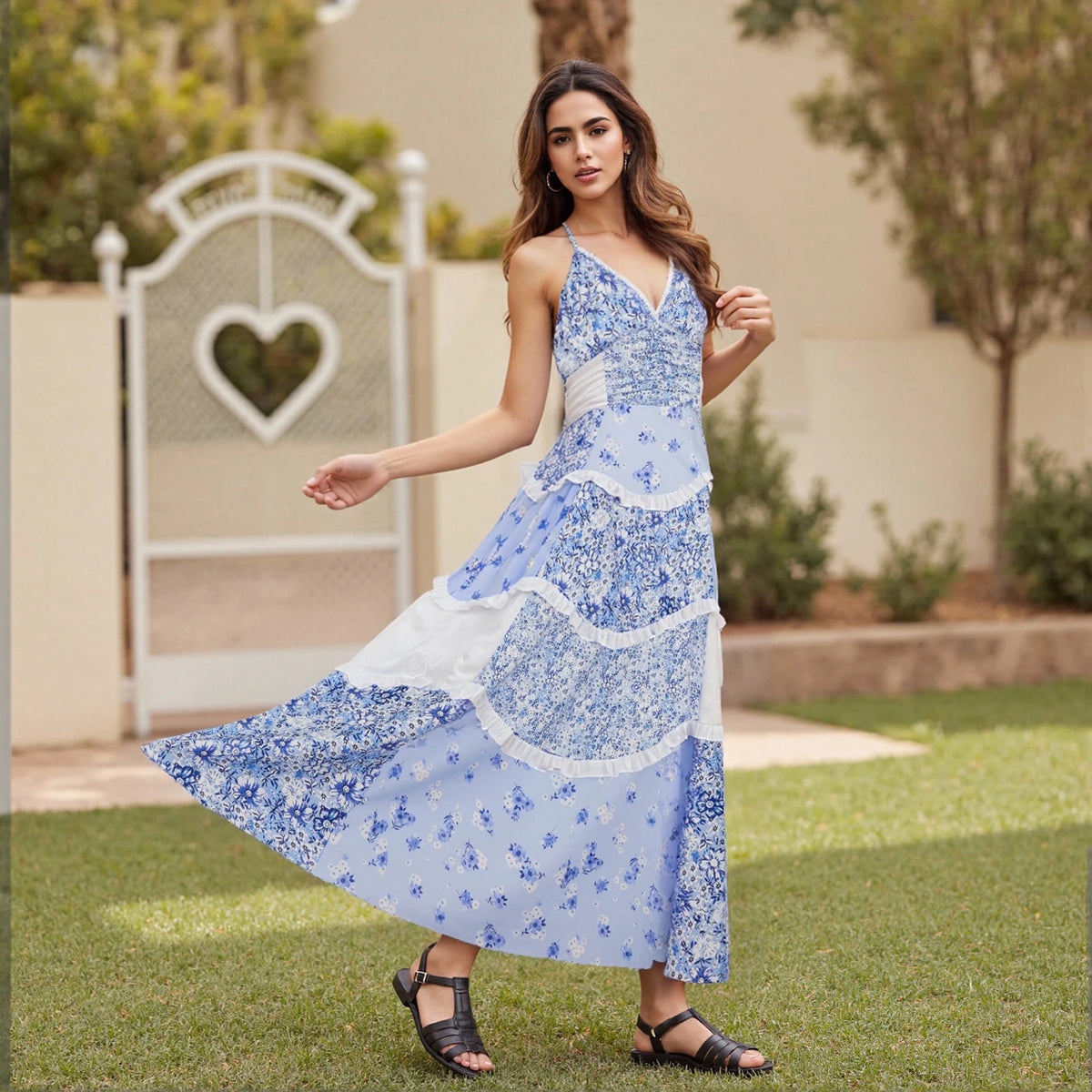 Solstice Ruffle Dress