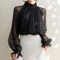 Retro Mesh Blouse