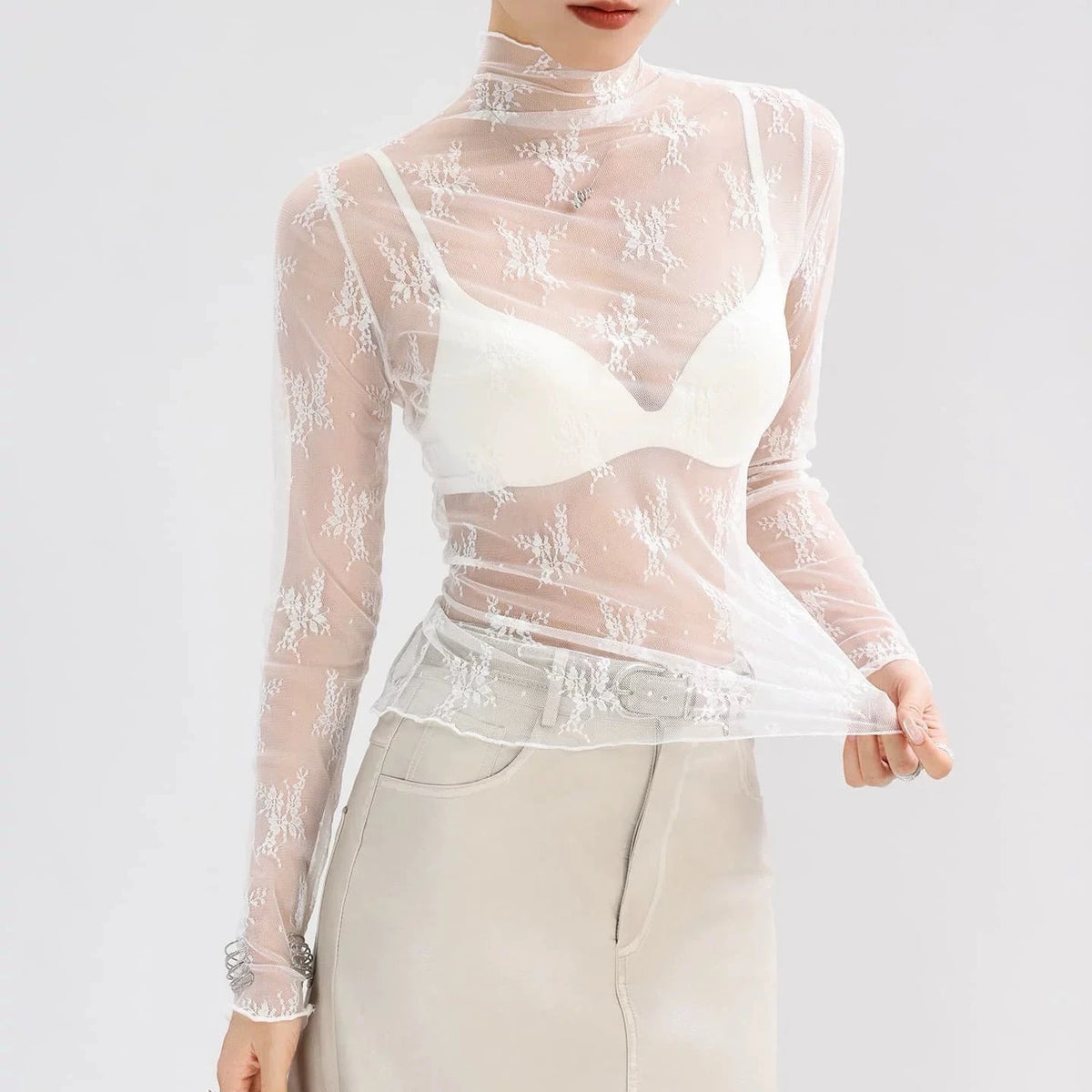 Sheer Luxe Crop